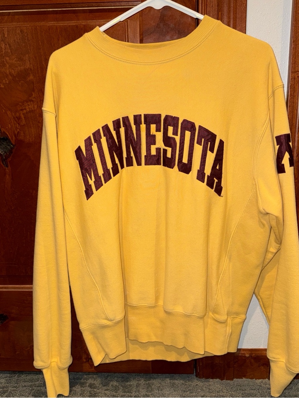 Minnesota Yellow Crewneck Sweatshirt